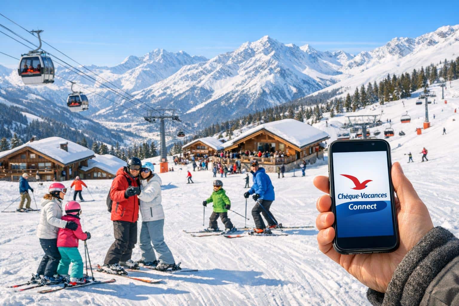 stations de ski acceptant le chèque vacances connect en france