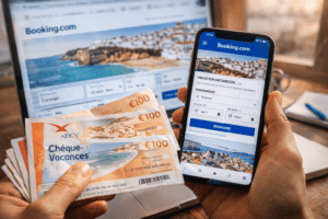 utiliser ses chèques vacances sur booking
