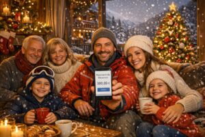 vacances de noël en famille avec les chèques vacances connect