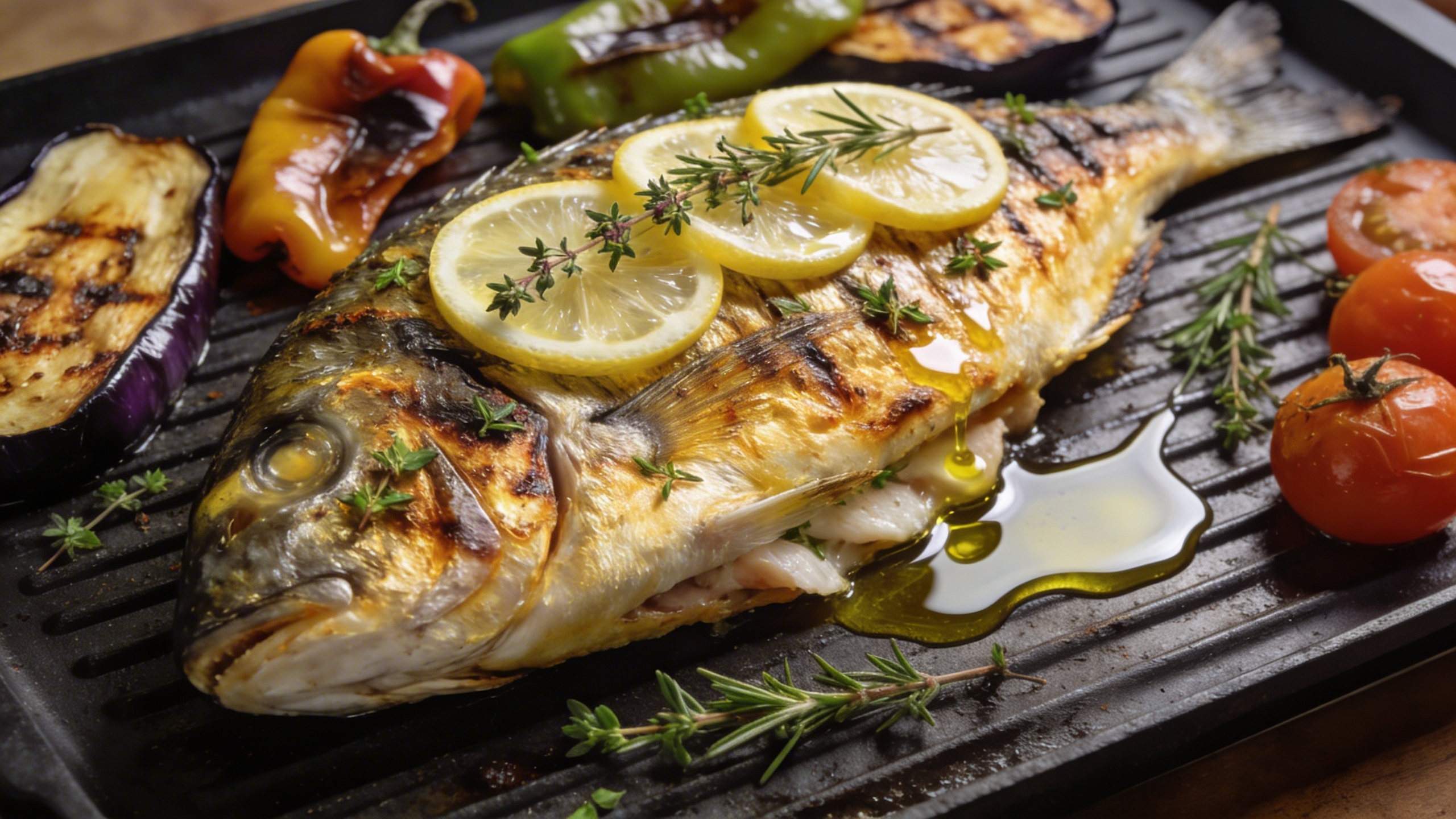 recettes poisson méditerranée grillé