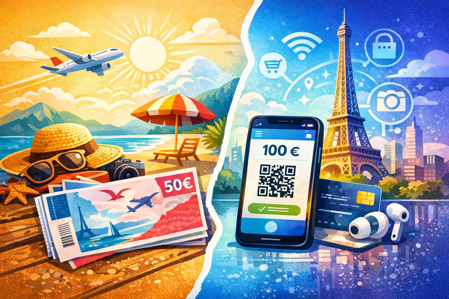 différence chèque vacances classic connect