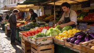 marchés parisiens produits frais